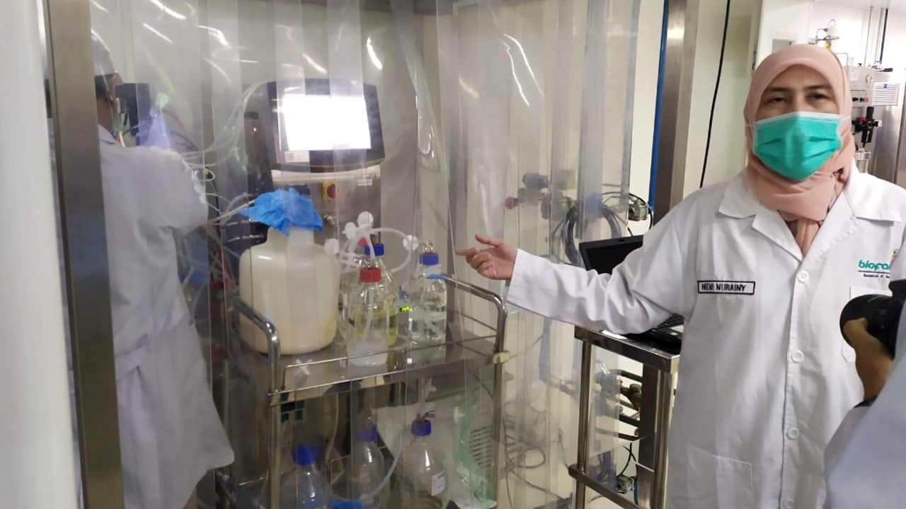 Proses produksi vaksin corona di Bio Farma