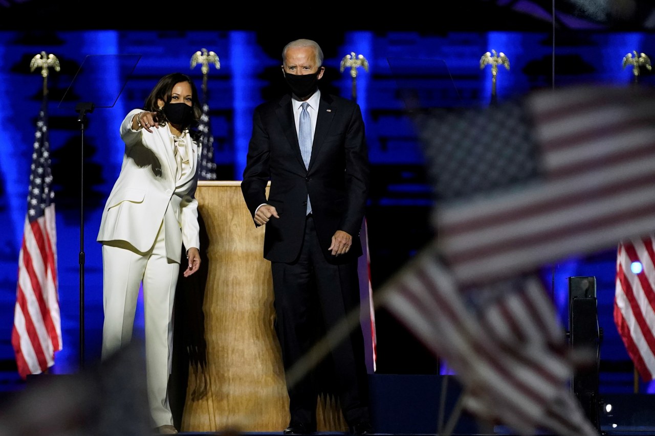 Joe Biden menyampaikan Pidato Kemenangan