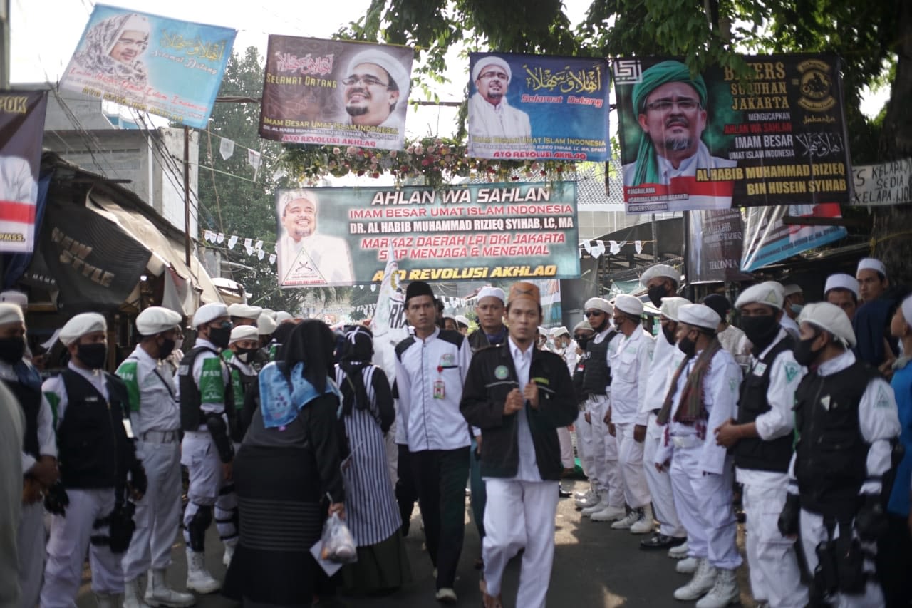 Kedatangan Habib Rizieq Syihab di Petamburan