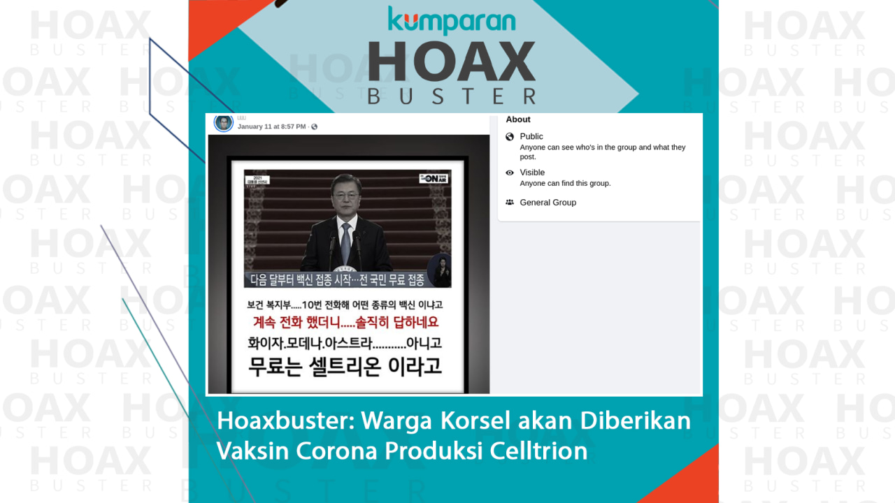 Hoaxbuster: Korea, Vaksin Corona, Celltrion