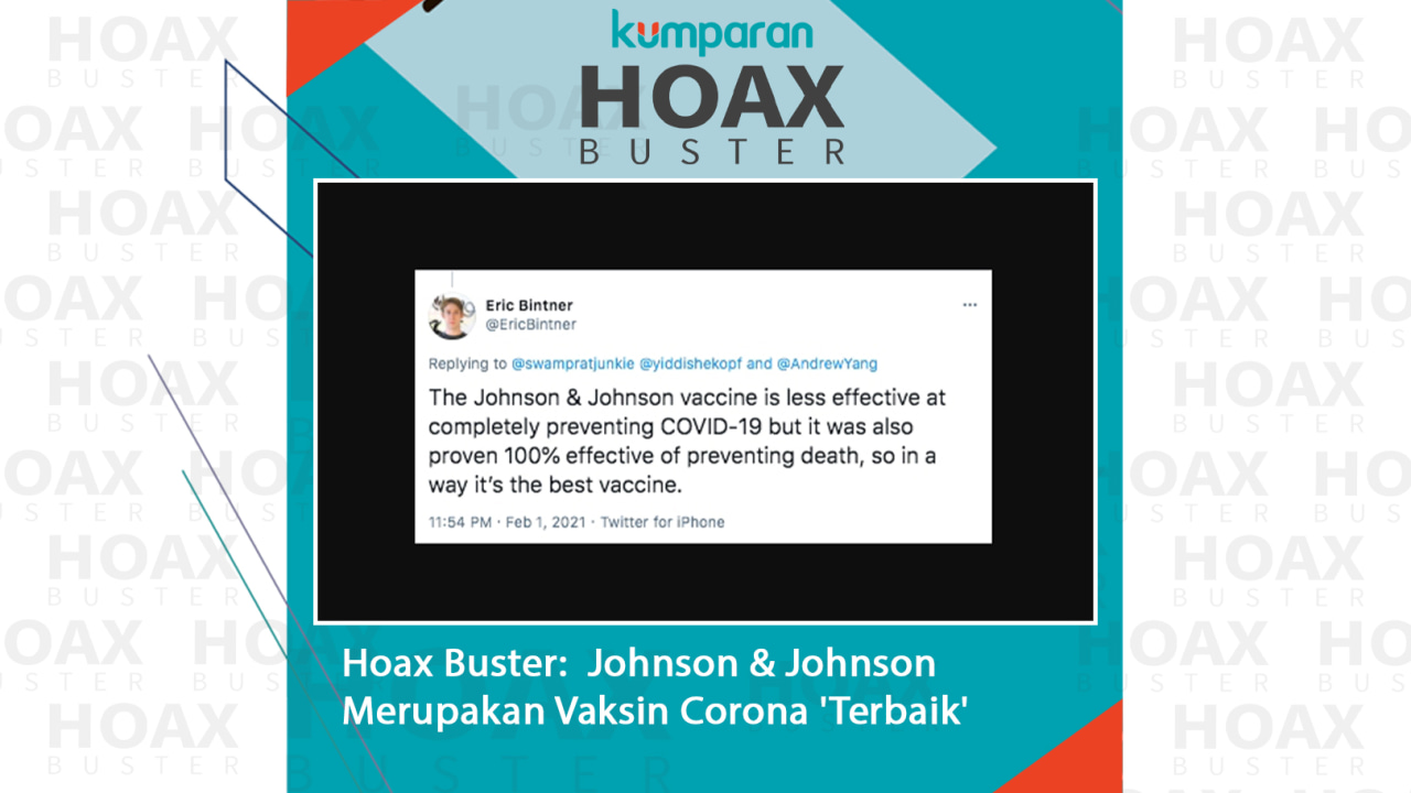 Hoaxbuster- Johnson and Johnson Merupakan Vaksin Corona
