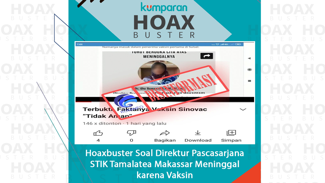 Hoaxbuster- Direktur Pascasarjana STIK Tamalatea Makassar