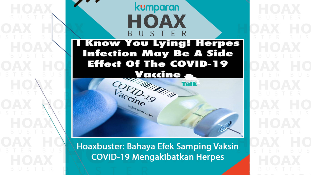 Hoaxbuster Bahaya Efek Samping Vaksin COVID-19