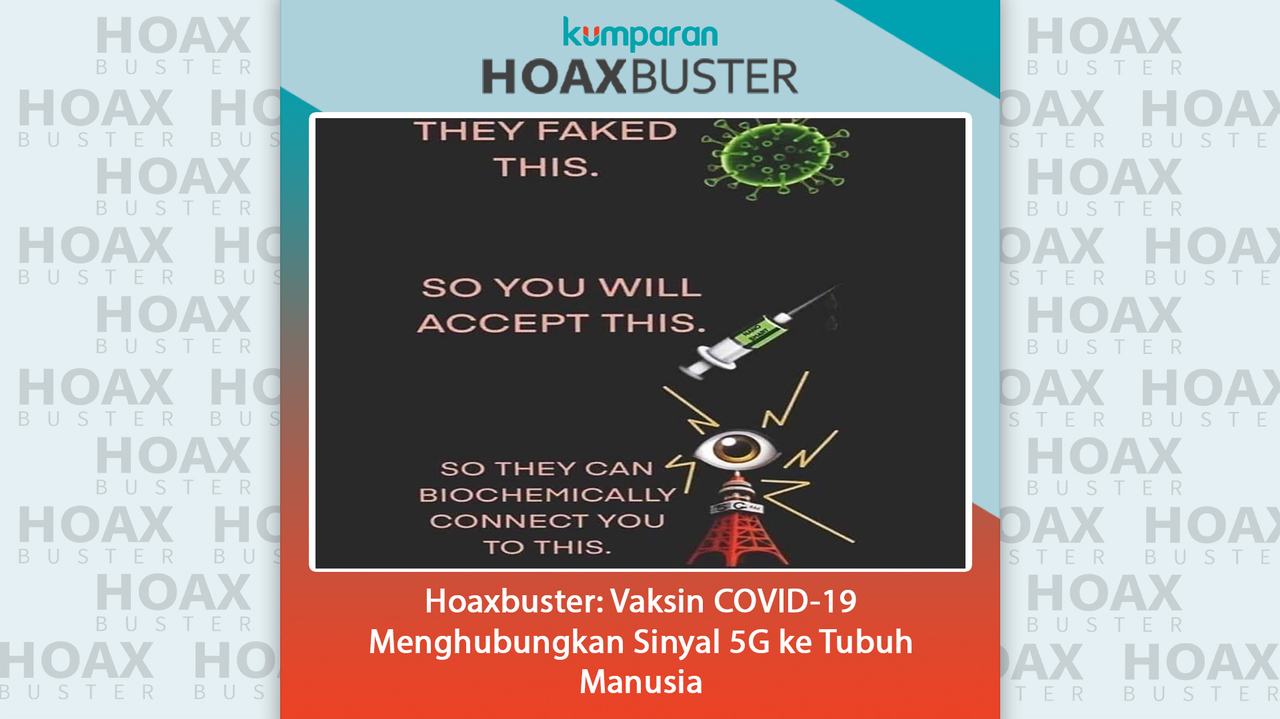 Hoaxbuster Vaksin COVID-19 Menghubungkan Sinyal 5G