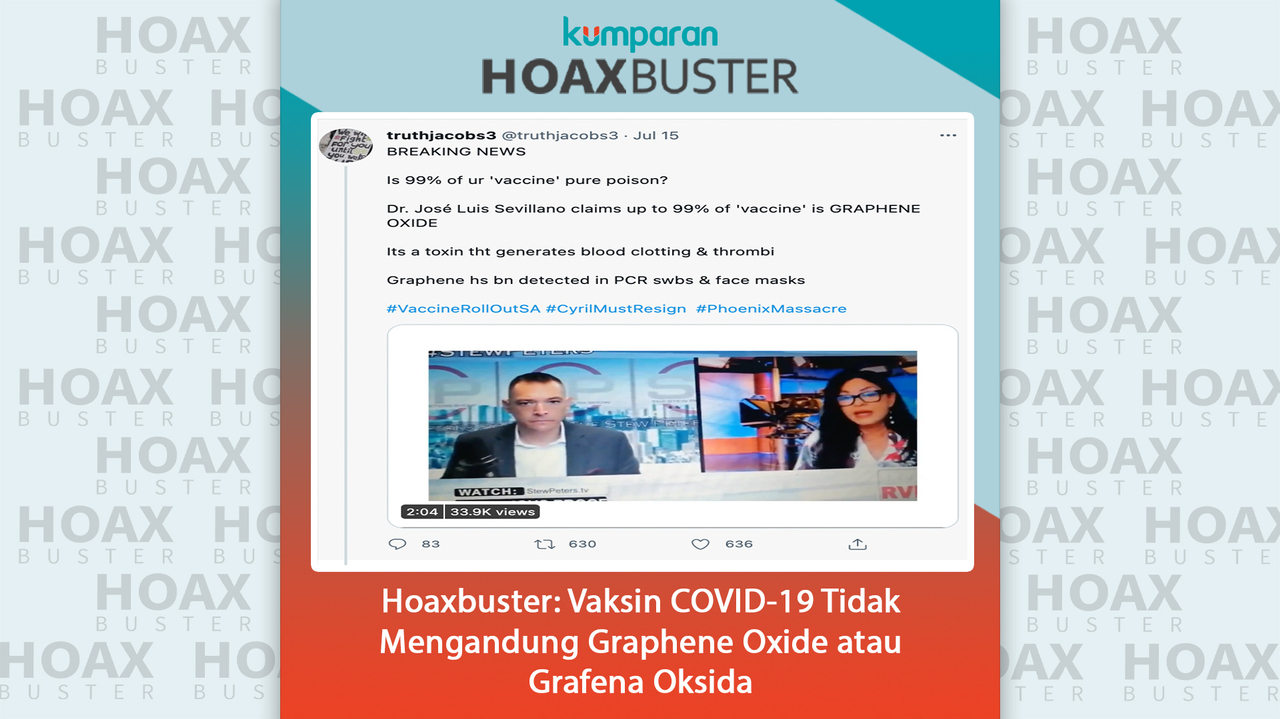 Hoaxbuster Vaksin COVID-19 Tidak Mengandung Graphene Oxide