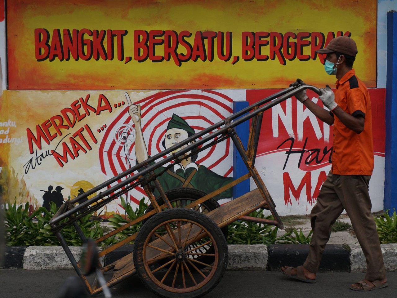 Mural kemerderkaan indonesia.