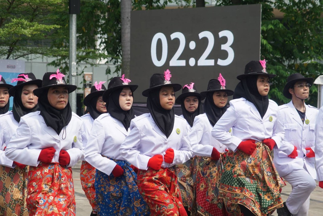Lpmba paskibra di Senayan Park