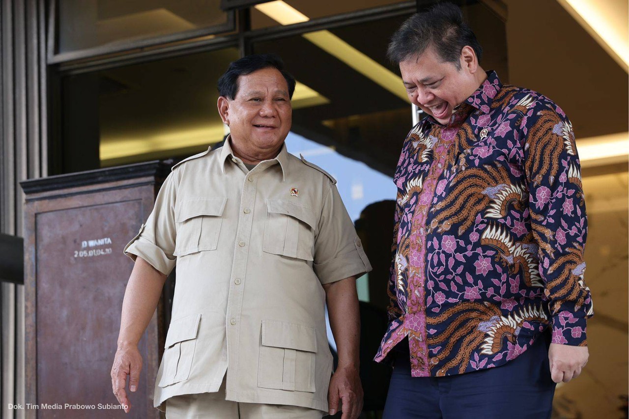 Prabowo Subianto dan Airlangga Hartarto