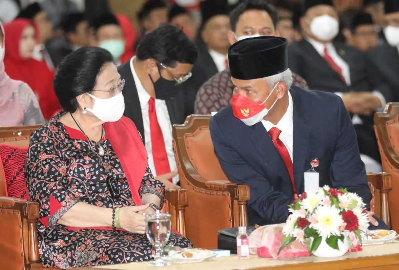 Megawati Soekarnoputri dan Ganjar Pranowo