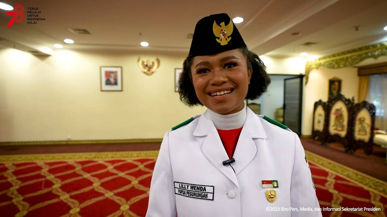 Pembawa baki Bendera Pusaka, Lily Wenda