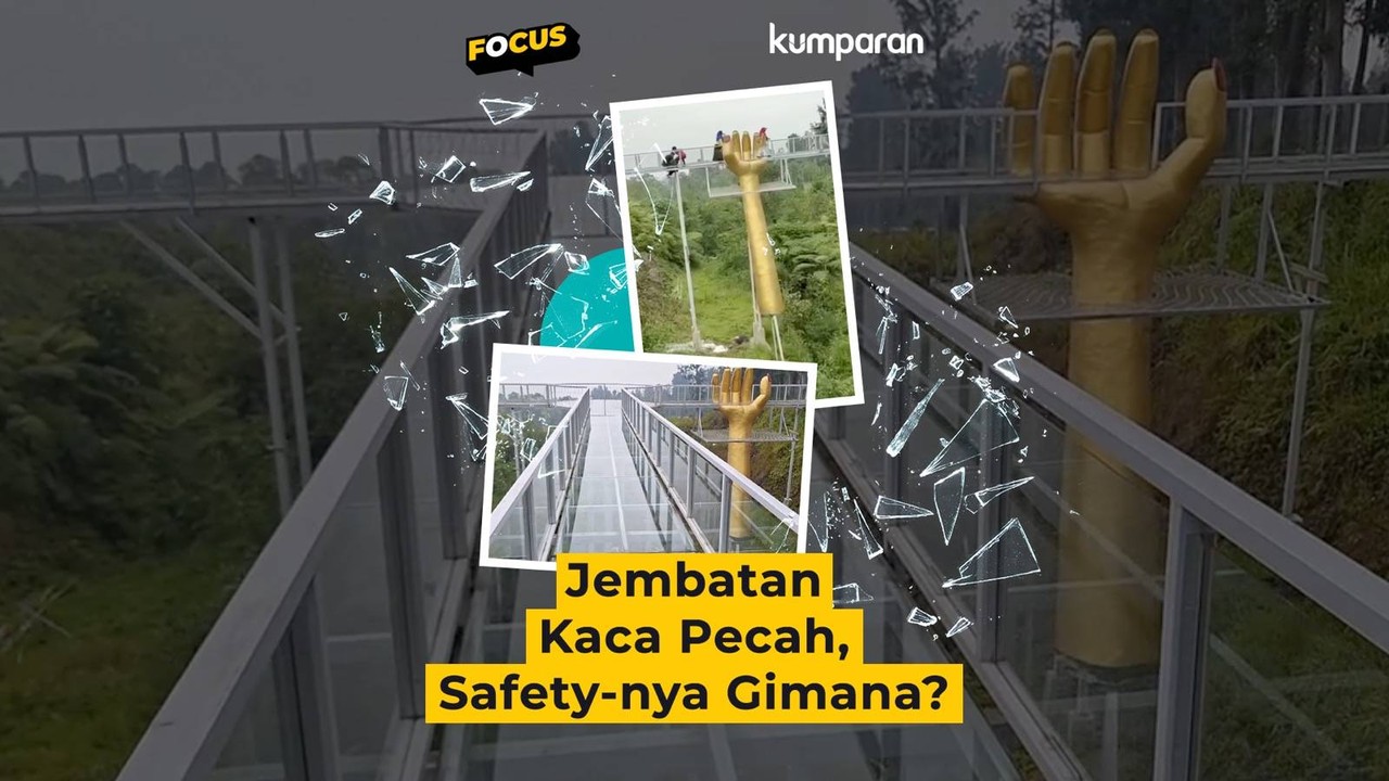 Collection Focus jembatan kaca di Banyumas pecah.