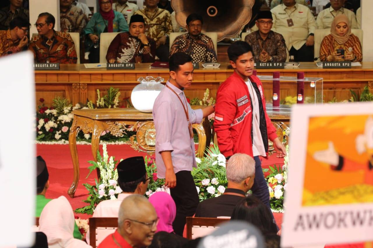 Momen penetapan nomor urut capres-cawapres