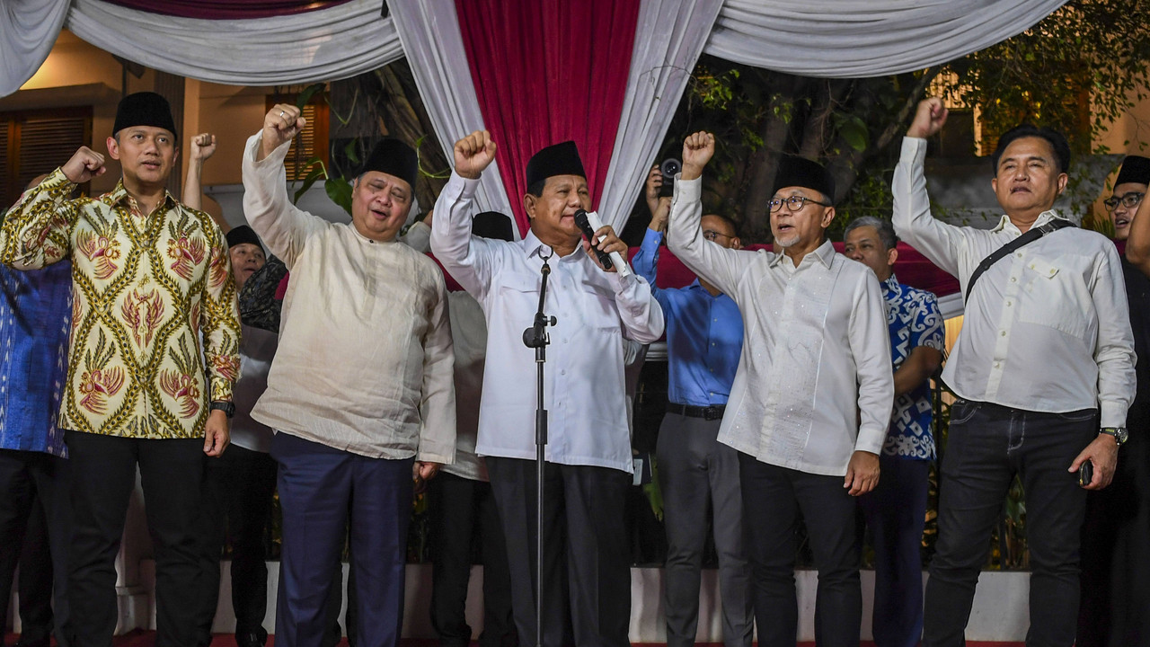 Pidato Prabowo Subianto usai penetapan KPU