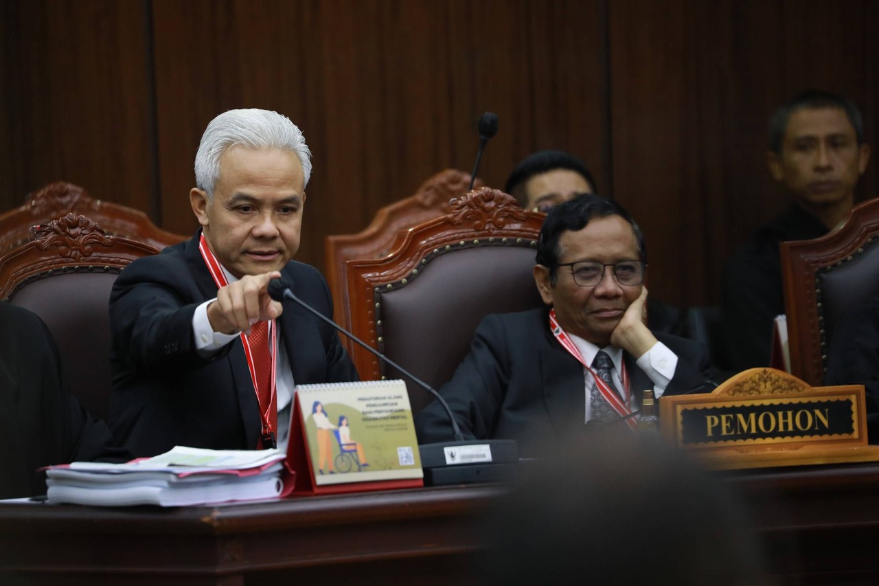 Sidang Sengketa Pemilu - Ganjar Pranowo dan Mahfud MD