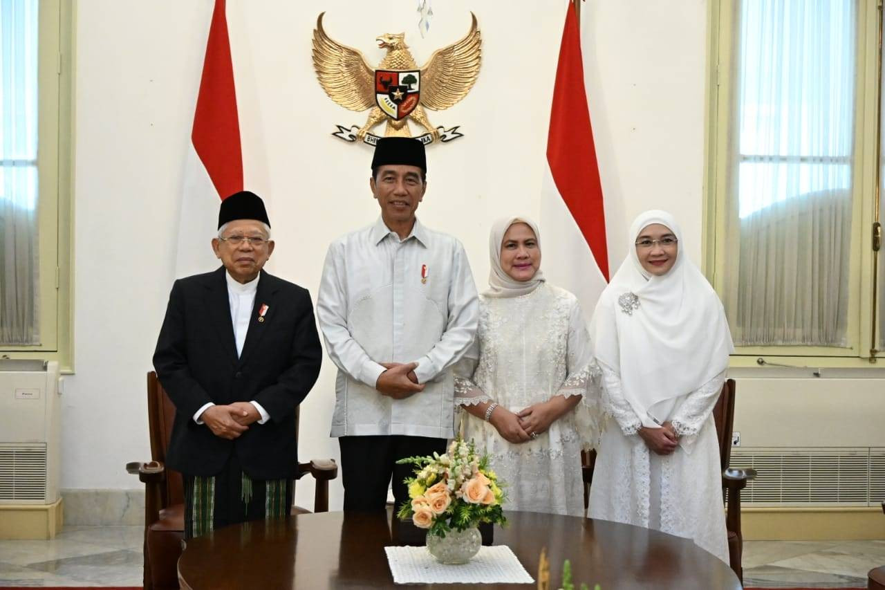 Ma'ruf Amin bersilaturahmi ke Jokowi