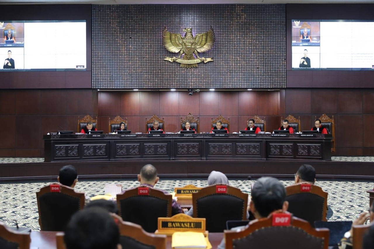 Sidang Putusan Pilpres di MK -  Hakim MK
