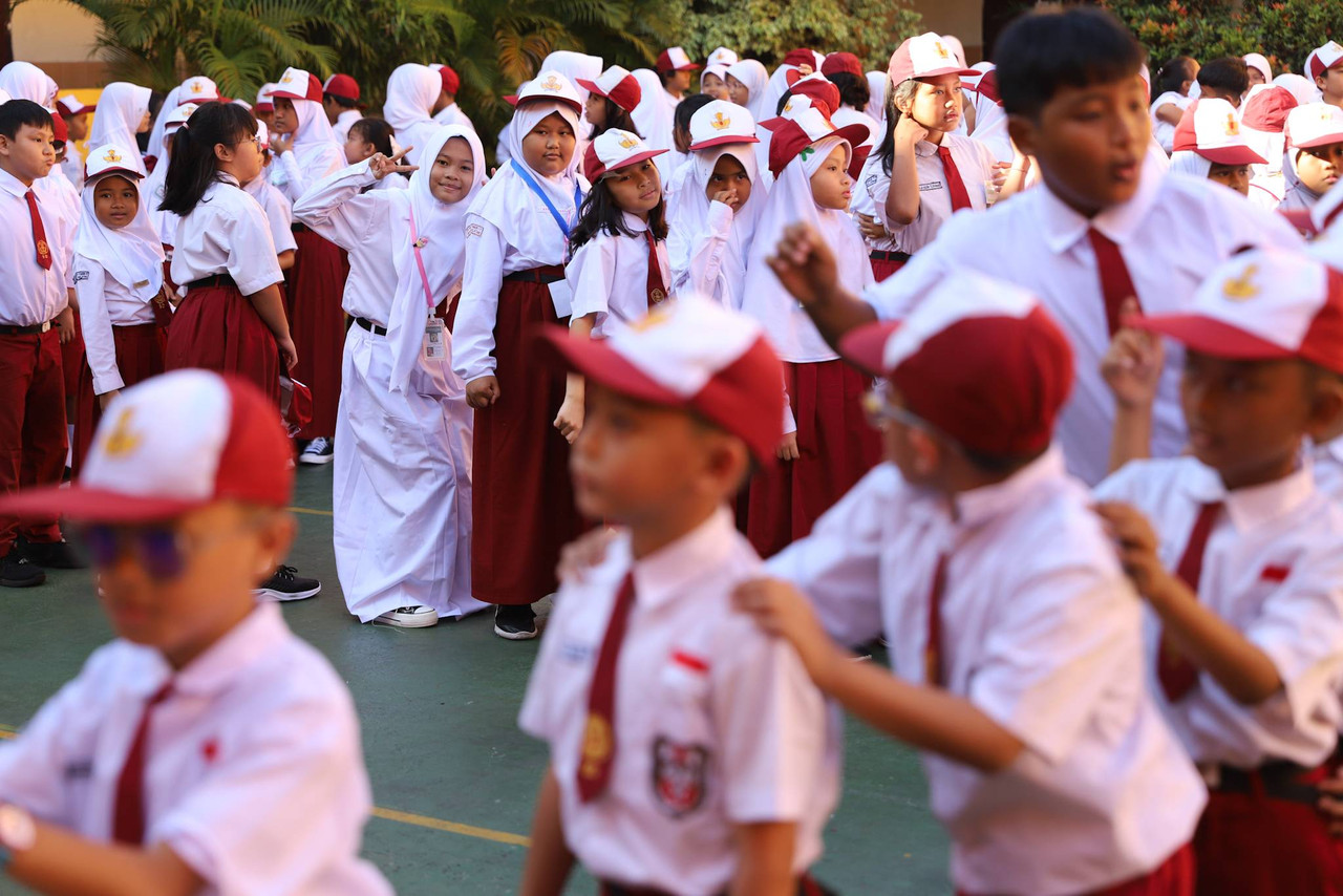 Hari Pertama Masuk Sekolah di SDN Tebet Timur 17