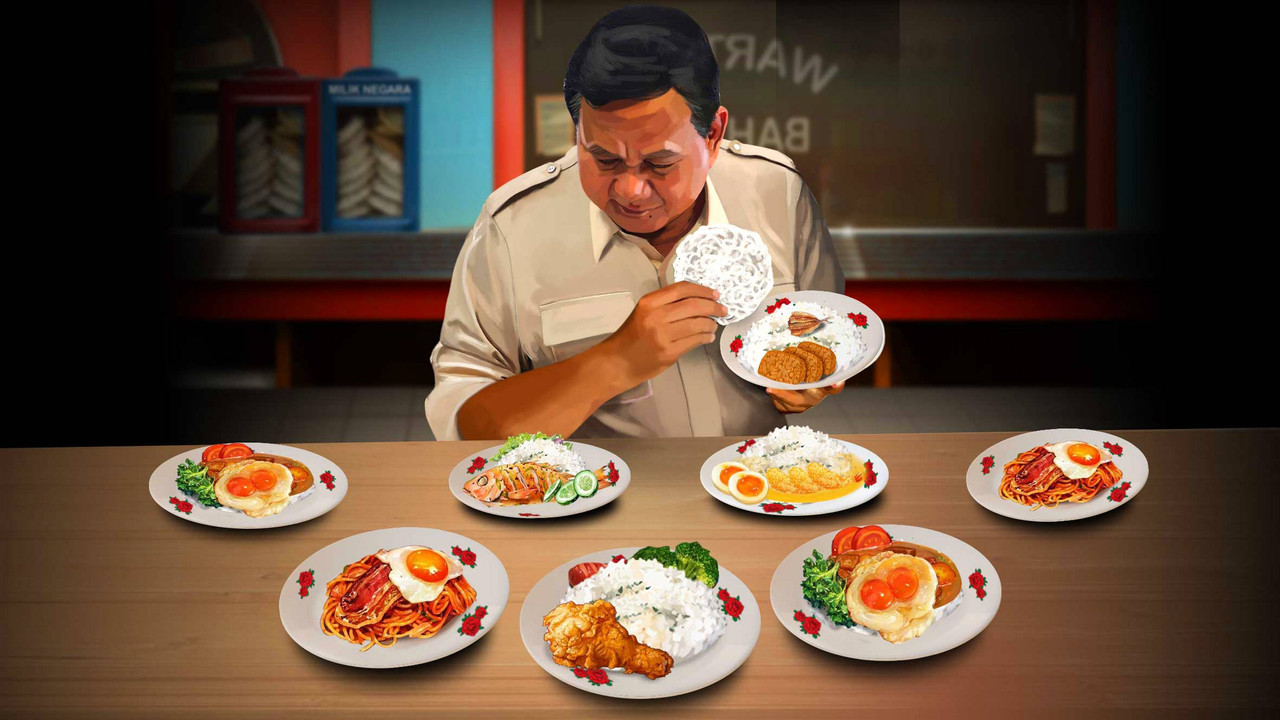 Ilustrasi program makan bergizi gratis ala Prabowo