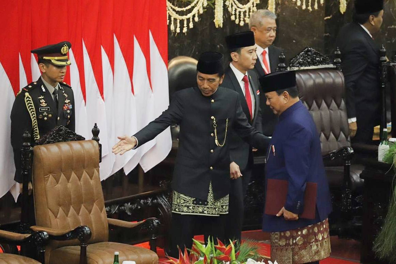 Pelantikan presiden - Prabowo dan Jokowi - Galfot