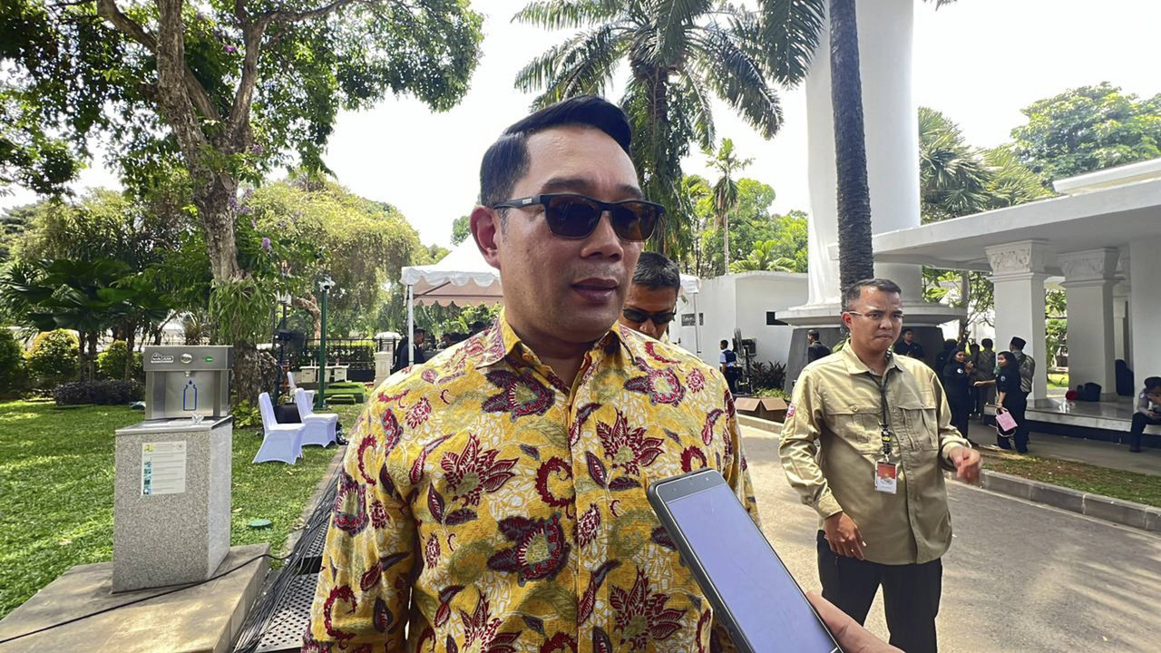 Cagub Jakarta Ridwan Kamil di Istana Merdeka