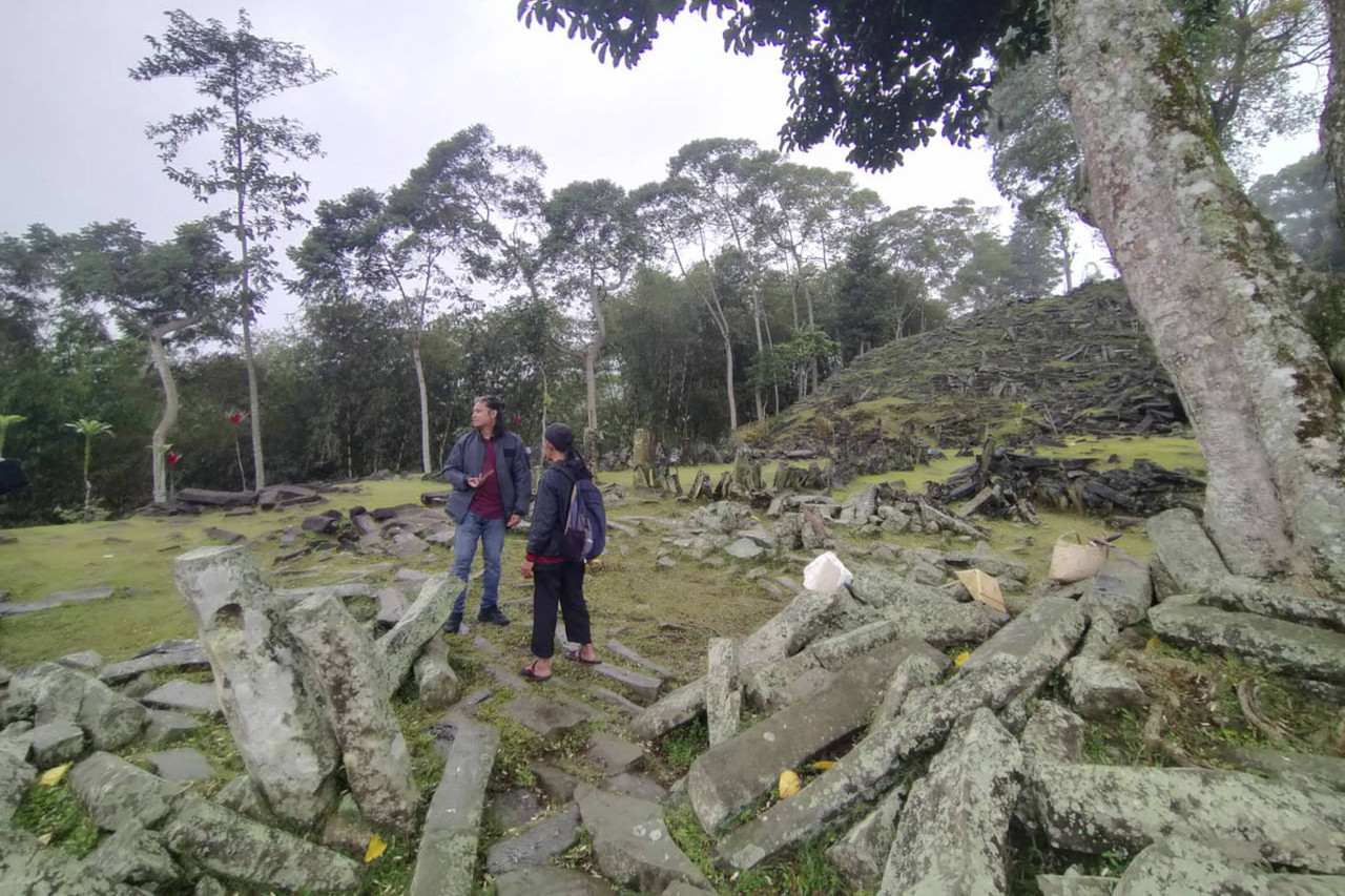 Suasana Situs Gunung Padang di Cianjur