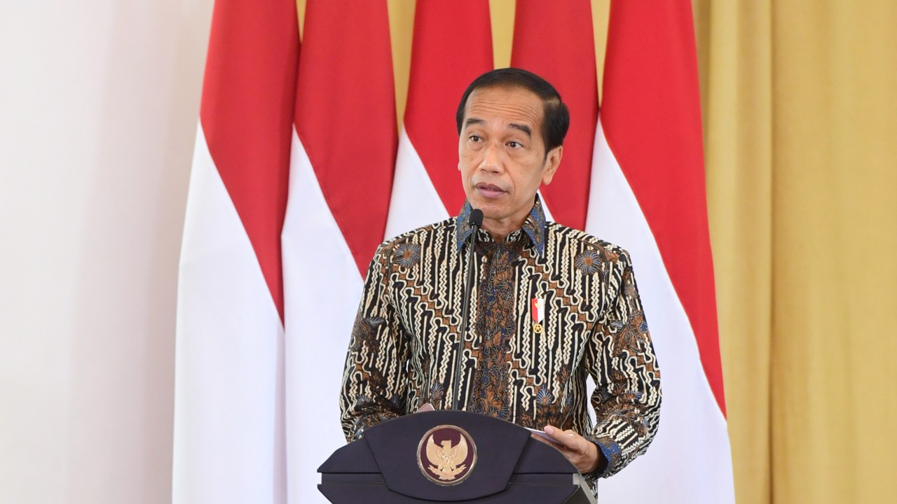 Jokowi- Peresmian Pembukaan Apkasi Otonomi Expo Tahun 2021