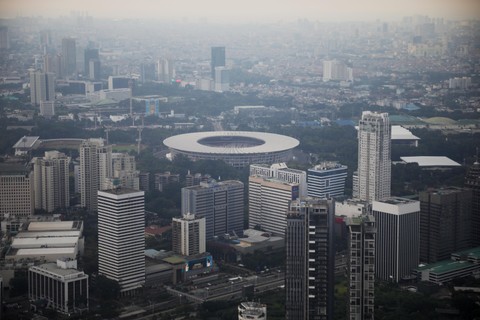 Suasana gedung bertingkat di Jakarta, Minggu (1/5). Foto: Aditia Noviansyah/kumparan