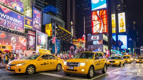Ilustrasi Taxi di New York. Foto: Kobby Dagan/Shutterstock