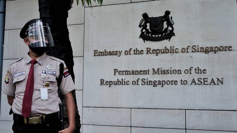Kantor Kedubes Singapura di Jakarta, Foto: Jamal Ramadhan/kumparan