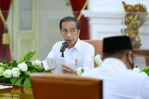 Presiden Joko Widodo di Istana Merdeka, Jakarta, Selasa (24/5).  Foto: Muchlis Jr/Biro Pers Sekretariat Presiden