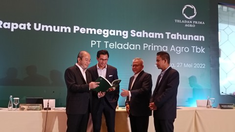 Rapat Umum Pemegang Saham Tahunan (RUPST) PT Teladan Prima Agro Tbk (TLDN) di Hotel Raffles, Jakarta (27/5/2022). Foto: Akbar Maulana/kumparan