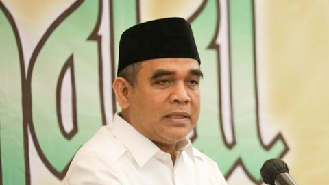 Sekjen Partai Gerindra Ahmad Muzani menghadiri pengukuhan relawan Jaringan Rakyat Indonesia Raya (JARI RAYA) di Hotel Santika, Slipi, Jakarta Barat, Minggu (29/5/2022). Foto: Dok. Istimewa