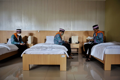 Ilustrasi kamar di asrama haji Pondok Gede, Jaktim. Foto: Jamal Ramadhan/kumparan