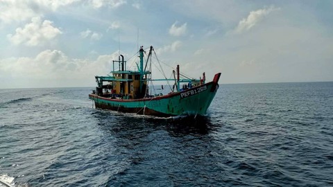 Kapal Malaysia yang pernah ditangkap KKP. Foto: KKP