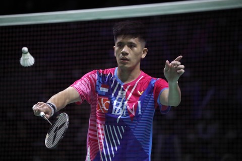 Yeremia Erich Yoche Yacob Rambitan pada ajang Indonesia Open 2022 di Istora Senayan, Jakarta, Kamis (16/6). Foto: Aditia Noviansyah/kumparan