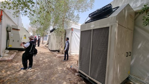 Di Mina, Jemaah Haji Difasilitasi Tenda Ber-AC dengan Kasur dan Bantal (2)