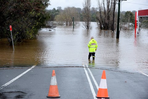Ilustrasi Banjir di Sydney, Australia. Foto: Muhammad FAROOQ/AFP 