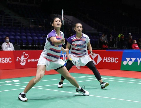 Febriana Dwipuji Kusuma/Amalia Cahaya Pratiwi di Malaysia Masters 2022. Foto: PBSI