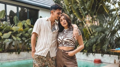 Jessica Iskandar bersama Vincent Verhaag. Foto: Instagram.com/v.andrianto
