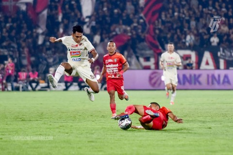 Bali United mengalahkan Persija Jakarta dengan skor 1-0 dalam laga pekan perdana Liga 1 2022/23 di Stadion Kapten I Wayan Dipta, Bali, Sabtu (23/7/2022). Foto: Situs web resmi PT Liga Indonesia Baru