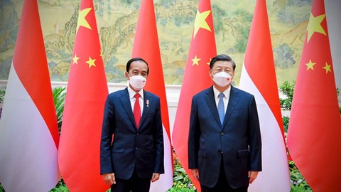 Presiden Jokowi saat pertemuan bilateral dengan Presiden China Xi Jinping di Beijing, Republik Rakyat Tiongkok (RTT), Selasa (26/7/2022). Foto: Laily Rachev/Biro Pers Sekretariat Presiden