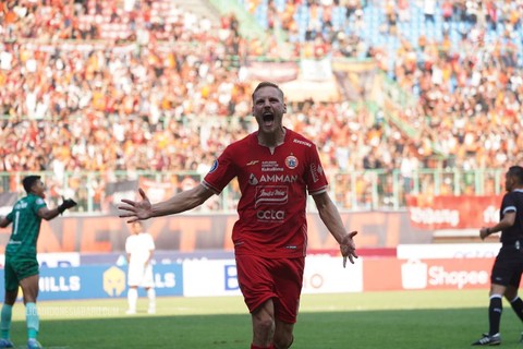 Hanno Behrens dalam Laga Persija Jakarta vs Persis Solo pada pekan kedua Liga 1 di Stadion Patriot, Bekasi, 31 Juli 2022. Foto: Situs web resmi Liga Indonesia Baru