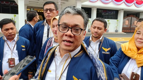 Ketum Partai Garuda Ahmad Ridha Sabana di Kantor KPU RI, Jakarta, Rabu (3/8/2022) Foto: Aprilandika Pratama/kumparan