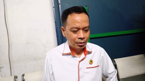 Sekjen Partai Berkarya Badaruddin Andi Picunang di kantor KPU RI. Foto: Aprilandika Pratama/kumparan