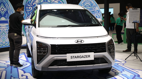 Hyundai Stargazer di GIIAS 2022, Kamis (11/8). Foto: Aditia Noviansyah/kumparan