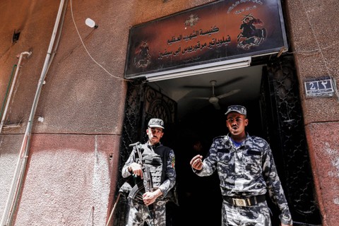 Polisi Mesir. Foto: Khaled Desouki/AFP