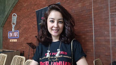 Putri Patricia dalam Konferensi Pers Film Perjamuan Iblis, Kalibata, Jakarta Selatan, Kamis (18/8).   Foto: Giovanni/kumparan