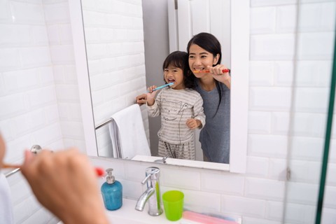 Ilustrai anak sikat gigi. Foto: Shutterstock