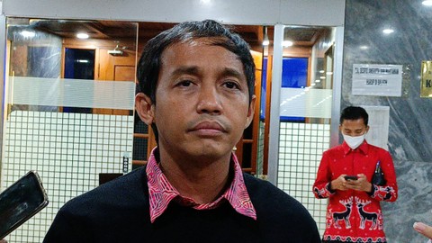 Sekretaris Dewan Pembina PSI Raja Juli Antoni di Gedung DPR.   Foto: Aprilandika Pratama/kumparan