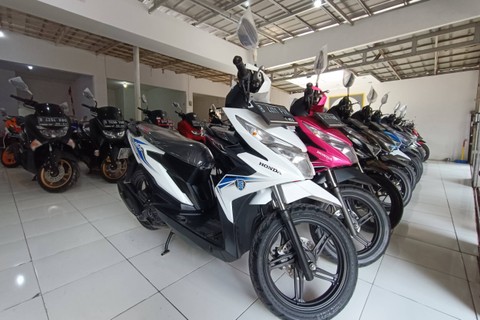 Honda BeAT bekas di Showroom Antara Motor. Foto: Rizki Fajar Novanto/kumparan